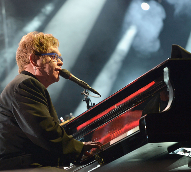 Sir Elton John on piano
