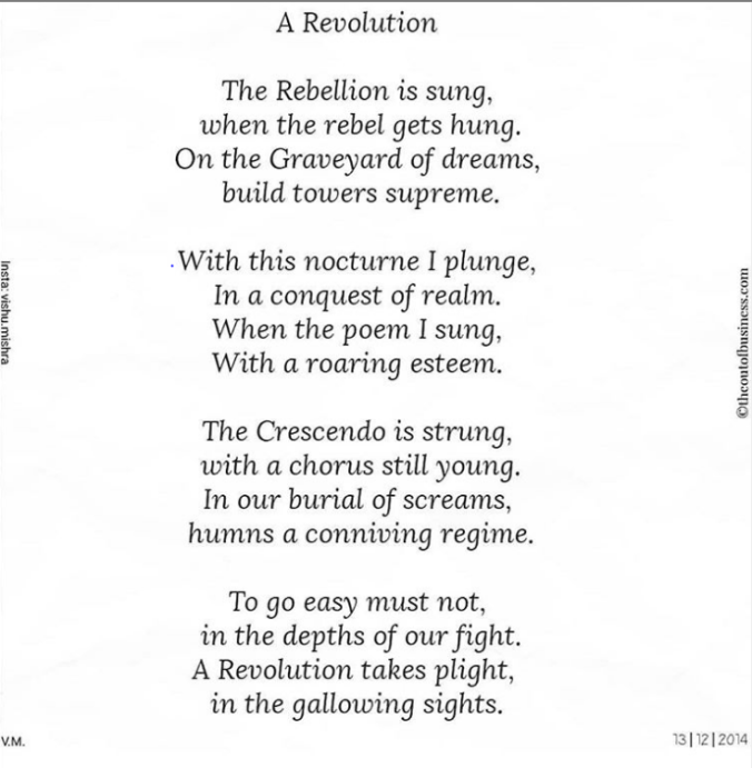 The revolution - Poem